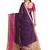 Purple woven art silk saree with blouse