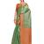 Green woven art silk saree with blouse