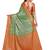 Green woven art silk saree with blouse