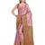 Pink woven art silk saree with blouse