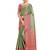 Green woven art silk saree with blouse