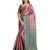 Pink woven art silk saree with blouse