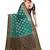Turquoise woven art silk saree with blouse