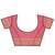 Pink woven art silk saree with blouse