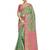 Green woven art silk saree with blouse