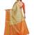 Off white woven art silk saree with blouse