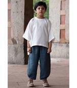 White Kantha Embroidered Top