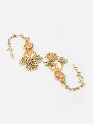 Pink pearl earrings 4