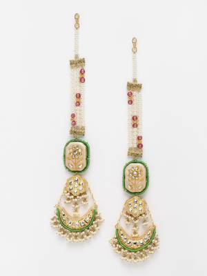 Pink pearl earrings 3