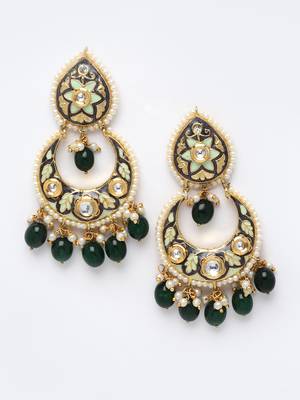 Blue pearl earrings 2