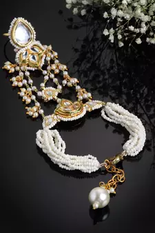 Gold pearl bracelets