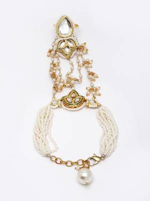 Gold pearl bracelets 4