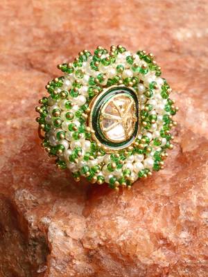 Green pearl rings 2