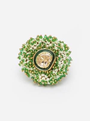 Green pearl rings 3