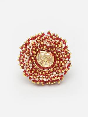 Red pearl rings 3