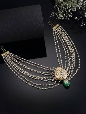 Green pearl hair-accessories 1