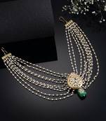 Green pearl hair-accessories