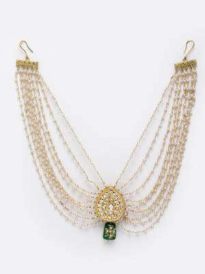 Green pearl hair-accessories 2