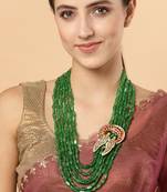 Green pearl necklaces