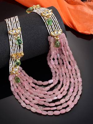 Pink pearl necklaces 2