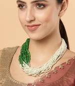 Green pearl necklaces