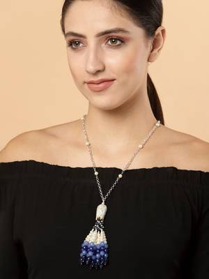 Blue pearl necklaces 1