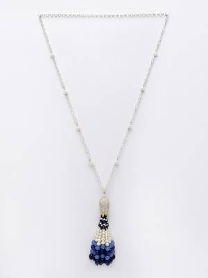 Blue pearl necklaces 3