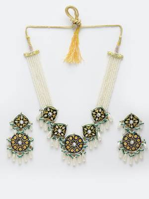 Blue pearl necklace-sets 3