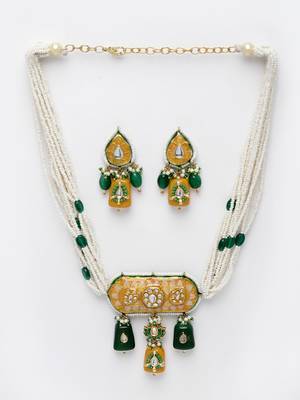Green pearl necklace-sets 3