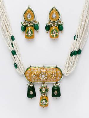 Green pearl necklace-sets 4