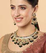 Blue pearl necklace-sets