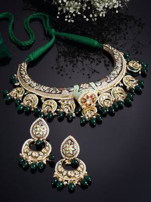 Blue pearl necklace-sets 2