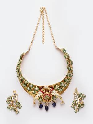 Green pearl necklace-sets 2