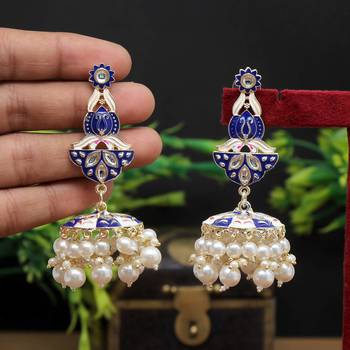 Blue jhumkas 1