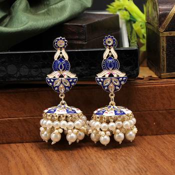 Blue jhumkas 2
