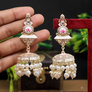 Grey jhumkas 1
