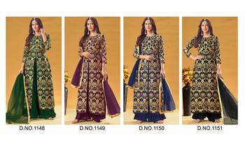  Georgette Black Palazzo Salwar Suit With Embroidery And Stone Work Wedding Party Wear 3