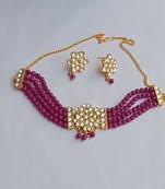 Pink necklace set