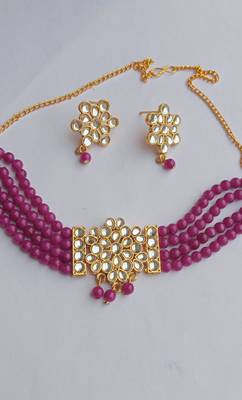 Pink necklace set 3