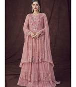Dark Pink Georgette Pakistani Salwar Kameez