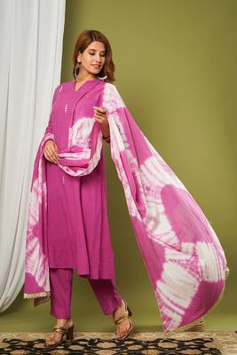 Wine printed cotton cotton-kurtis 2