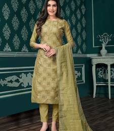 Pista Designer Heavy Semi-Stitched Pant Suit With Embroidery Work main image 1