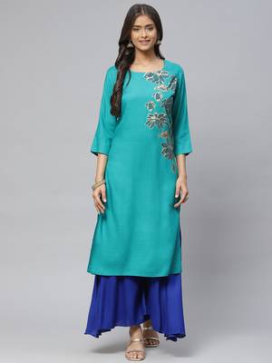 Grey printed cotton
 ethnic-kurtis 1