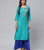 Grey printed cotton
 ethnic-kurtis