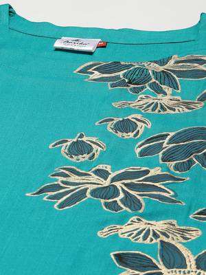 Grey printed cotton
 ethnic-kurtis 5