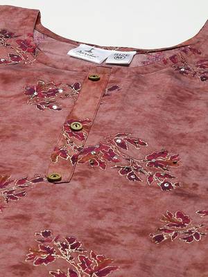 Purple printed cotton
 ethnic-kurtis 5