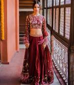 Maroon Lehenga Set