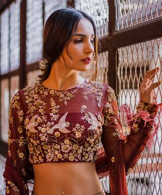 Maroon Lehenga Set 2
