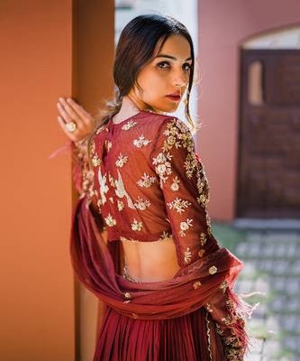 Maroon Lehenga Set 3