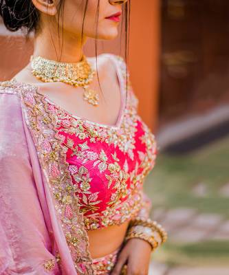 Pink Embroidery Lehenga 3